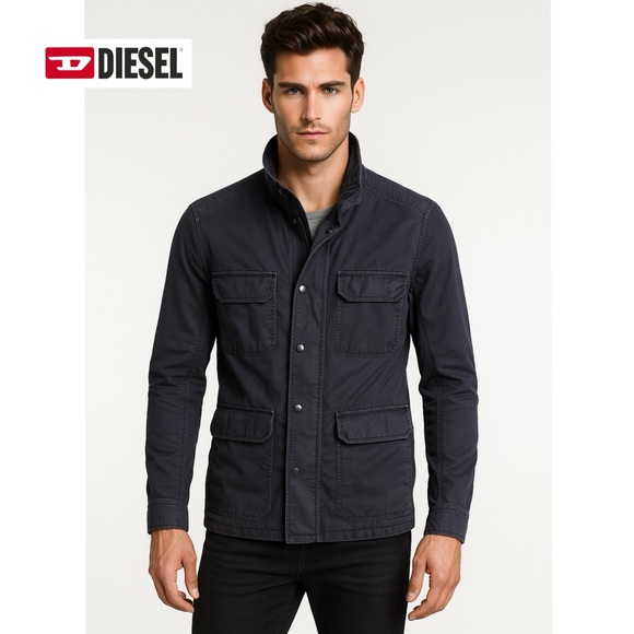 Diesel Industries Vintage Field Military Utility Jacket in